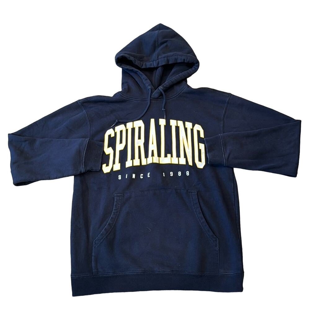 Shane Dawson Men's Spiraling Pullover Hoodie Navy Size M